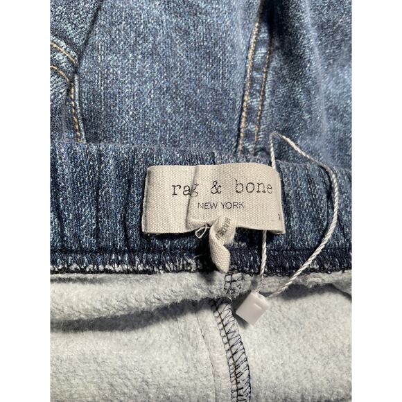 Rag & Bone 'Miramar' Blue Cotton Terry Jeans Size XS - Picture 4 of 5